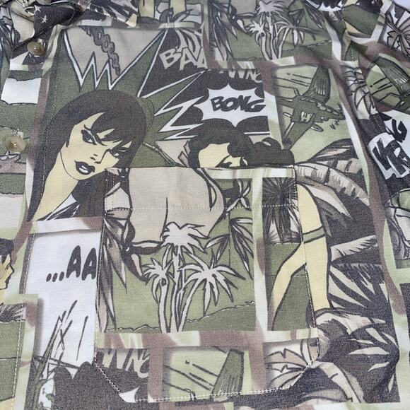 Vintage McKay Button Down Cartoon Shirt, Size Mens XL (43-44) - Picture 2 of 10